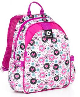 Dětský batoh Topgal CHI 840 H - Pink - Srdíčka