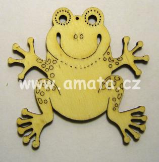 Dřevěná dekorace - Žába