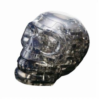 Hlavolam - 3D Crystal puzzle - Skull black - lebka