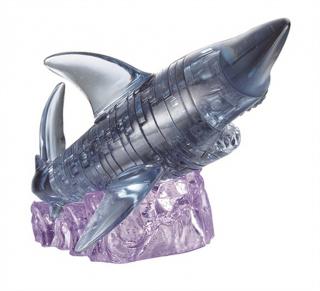 Hlavolam - 3D Crystal puzzle - Žralok