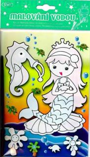Kouzelné malování štětcem - Mořská panna