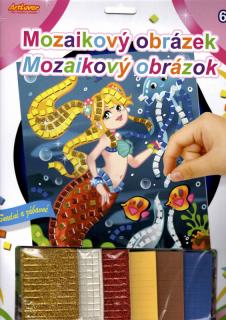 Mozaikový obrázek - Mořská panna