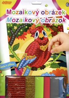 Mozaikový obrázek - Papoušek