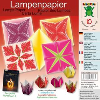 Origami - Lampový papír 12 listů 20x20cm 120gr.Tulipány