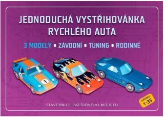 Papírová vystřihovánka auta Porsche