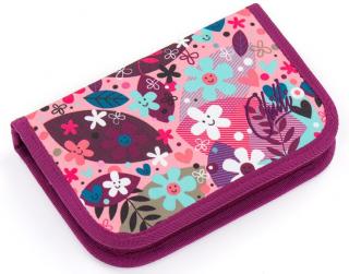 Penál Topgal - Školní pouzdro CHI 848 H - Pink - Květy