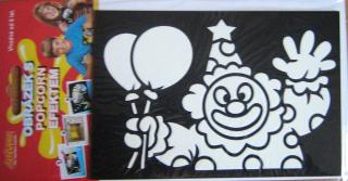 Popcorn obrázek - klaun balonky