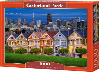 Puzzle 1000 dílků- Malované domky, San Francisco