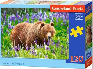 Puzzle 120 dílků - Medvěd na louce