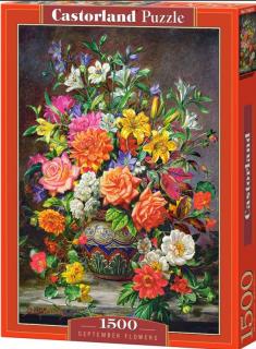 Puzzle 1500 dílků- Podzimní květiny