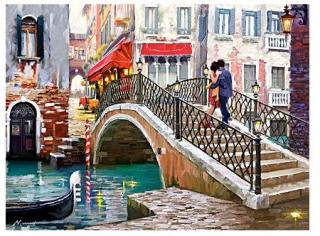 Puzzle 2000 dílků - Most v Benátkách