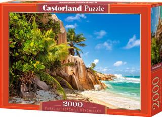 Puzzle 2000 dílků- Překrásná pláž na Seychellách