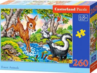 Puzzle 260 dílků- Lesní zvířátka