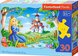 Puzzle 30 dílků - Princezna s žabákem