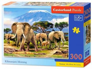 Puzzle 300 dílků - Sloni pod Kilimandžárem