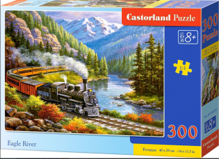 Puzzle 300 dílků - Vlak Eagle River