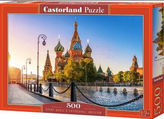 Puzzle 500 dílků- Chrám Vasila Blaženého, Moskva