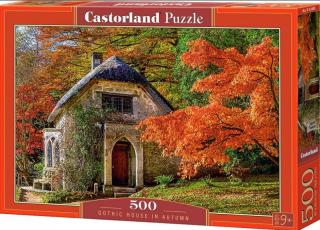 Puzzle 500 dílků- Gotický domek v podzimu