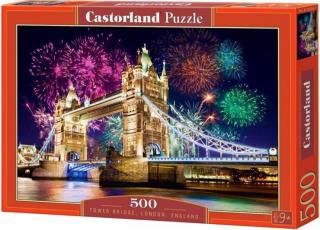 Puzzle 500 dílků Ohňostroj u Tower Bridge