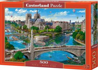 Puzzle 500 dílků- Paříž - Notre Dame