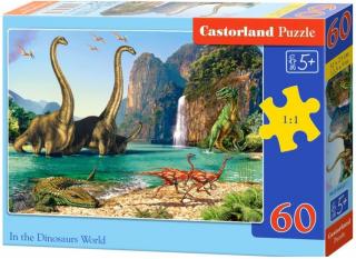 Puzzle 60 dílků - Dinosauří svět