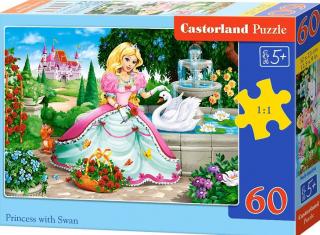Puzzle 60 dílků - Princezna a labuť