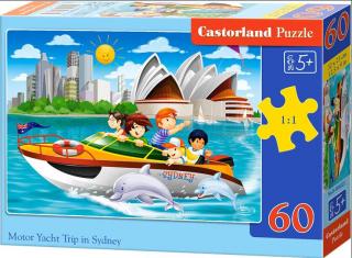 Puzzle 60 dílků - Výlet po Sydney v motorovém člunu