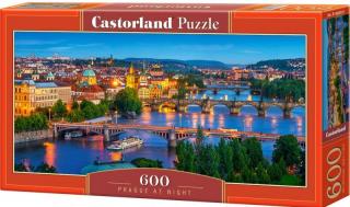 Puzzle 600 dílků - Noční Praha