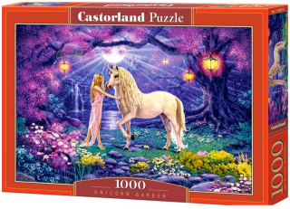 Puzzle Castorland 1000 dílků - Jednorožec v kouzelné zahradě