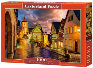 Puzzle Castorland 1000 dílků - Rothenburg v noci