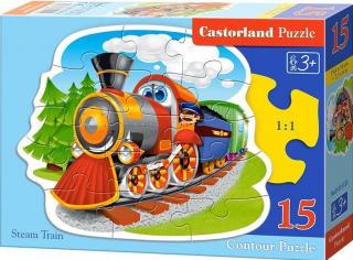 Puzzle Castorland 15 dílků- Parní vlak