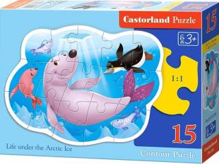 Puzzle Castorland 15 dílků - Život pod Arktickým ledem