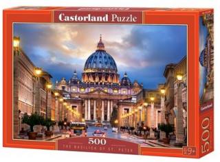 Puzzle Castorland 500 dílků - Bazilika Svatého Petra ve Vatikánu