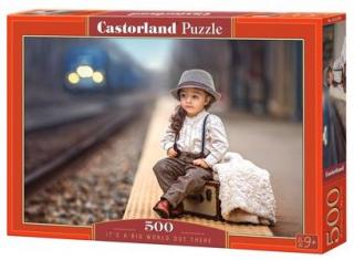 Puzzle Castorland 500 dílků - Holčička na peróně