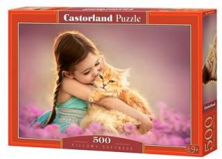 Puzzle Castorland 500 dílků - Holčička s kočkou