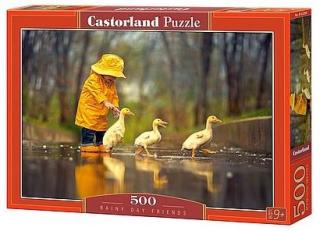 Puzzle Castorland 500 dílků - Kamarádi v dešti