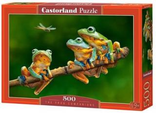 Puzzle Castorland 500 dílků - Zelené žabky