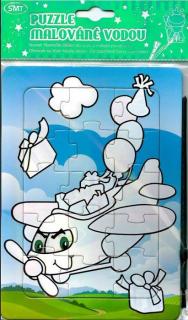 Puzzle malované vodou Letadlo