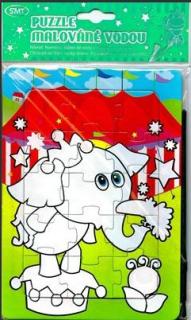 Puzzle malované vodou Slon