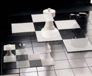 Šachovnice velká pro velké zahradní šachy