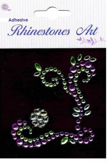 Samolepicí kamínky - dekorace fialová