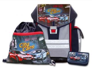 Školní aktovkový EMIPO ERGO ONE - City Cars set 3-dílný