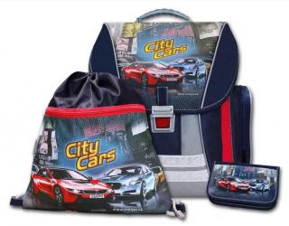 Školní batoh Emipo Anatomic - City Cars set 3-dílný