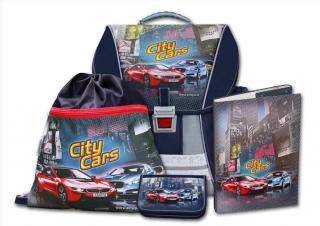 Školní batoh Emipo Anatomic - City Cars set 4-dílný