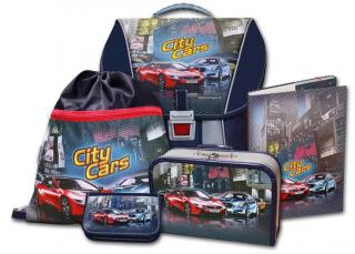 Školní batoh Emipo Anatomic - City Cars set 5-dílný