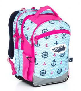 Školní batoh Topgal CHI 802 H - Pink - Námořnický