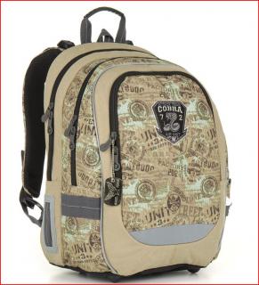 Školní batoh Topgal CHI 872 K - Brown - Cobra