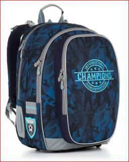 Školní batoh topgal CHI 881 D - Blue - Fotbalista