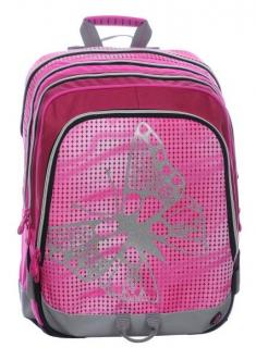 Školní dívčí batoh pro prvňáčky S1A 0115 A PINK Motýl