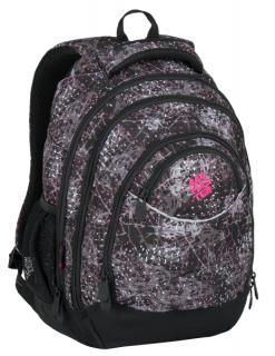 Studentský batoh Bagmaster ENERGY 7 A BLACK/PINK/VIOLET